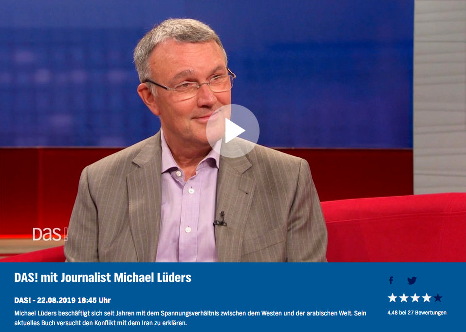Michael Lüders bei "DAS" (NDR) am 22.08.2019